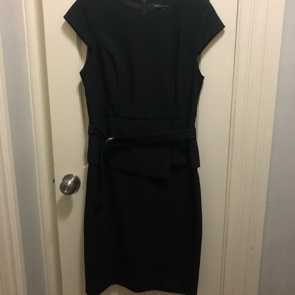 NWOT White House Black Market Belted Cocktail Dress